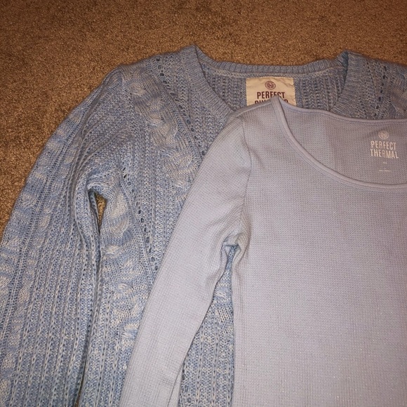 light blue sweater and undershirt - Picture 4 of 4